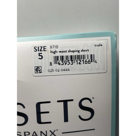Assets By Spanx High Waist Shaper Short In Nude Sz 5 New - Picture 4 of 6